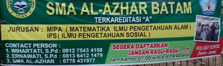 Penerimaan Siswa Baru SMA Al-Azhar Batam Baloi
